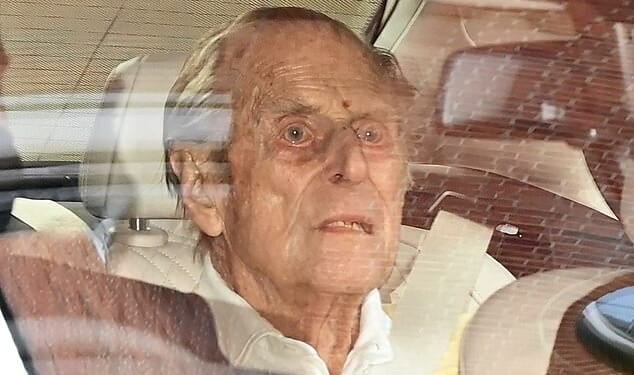 Prince Philip, who died aged 99 in April 2021, enjoyed remarkably good health until the final decade of his life. Above: Prince Philip leaving hospital in March 2021. He died the following month