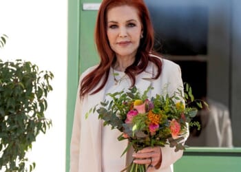 Priscilla Presley has denied claims that Ferguson has been staying with her, with her spokesperson telling People the reports are “totally false”. She is pictured last week at the Elvis museum Memphis Mansion in Randers, Denmark