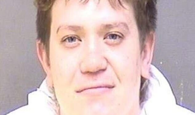 Maryland police say 27-year-old Dayton James Webber (pictured) was in his Tesla SUV when he shot and killed his passenger, 27-year-old Bradrick Michael Wells, in La Plata