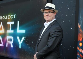 Andy Weir attends the "Project Hail Mary" New York premiere March 18 at Josie Robertson Plaza at Lincoln Center in New York City.