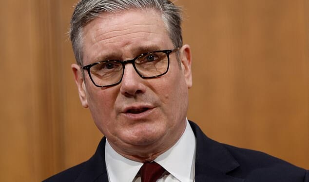 Sir Keir Starmer during a press conference on the Middle East crisis on Monday, March 16