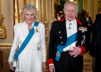 Queen Camilla (pictured with King Charles III on March 18) has become the first royal female to be admitted as a member of the elite Garrick Club after it finally agreed to allow women members after 193 years