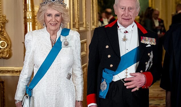 Queen Camilla (pictured with King Charles III on March 18) has become the first royal female to be admitted as a member of the elite Garrick Club after it finally agreed to allow women members after 193 years