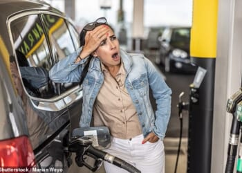 Amid spiralling pump prices sparked by the war in Iran, Chancellor Rachel Reeves has faced calls to spare drivers further pain at the pumps by scrapping her fuel duty hike (file photo)