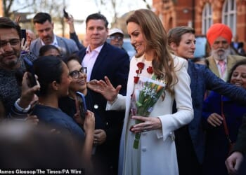 The Princess of Wales visits Leicester today on a trip highlighting local British Indian people
