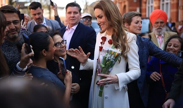 The Princess of Wales visits Leicester today on a trip highlighting local British Indian people