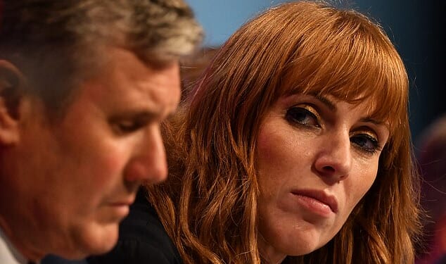 Keir Starmer was wobbling over immigration on Wednesday night after Angela RAyner attacked 'un-British' plans for a crackdown