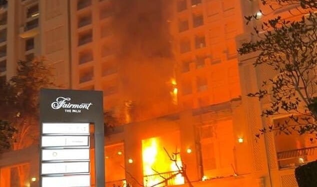 Fairmont hotel set ablaze in Dubai by Iran. The truth is that the holidaymakers, and anyone else who can afford to leave, are fleeing for dear life