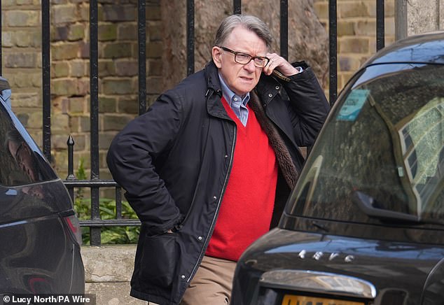 Mr McSweeney is under pressure to explain the full details of the theft he reported last October, when MPs were pushing for the disclosure of corresponence that could explain why Lord Mandelson (pictured) was given the job despite his connections with Jeffrey Epstein
