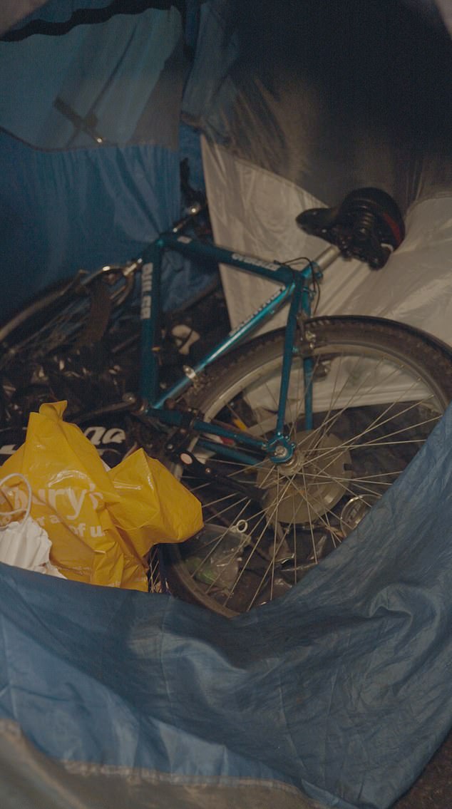 Delivery companies pay per drop rather than per hour ¿ sometimes as little as £2.80. Pictured: The central London camp where many riders live