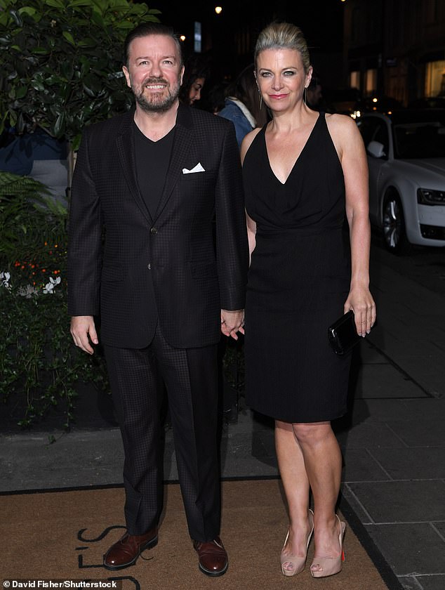 Fallon, who has been in a relationship with comedian Ricky Gervais for more than 40 years, shared the news today - admitting she had been 'a bit quiet lately'