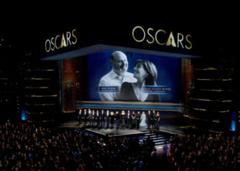 Rob Reiner’s famous friends hold back tears as he’s honored at Oscars months after beloved director and wife murdered