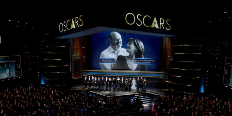 Rob Reiner’s famous friends hold back tears as he’s honored at Oscars months after beloved director and wife murdered
