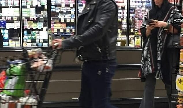 This iconic rocker cut a very unlikely figure as he was spotted on a low key supermarket shop with longtime girlfriend Meegan Hodges this week