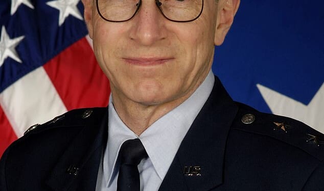US Air Force Major General William Neil McCasland (pictured), 68, who was in the UFO community, went missing in February after leaving on a hike near his New Mexico home