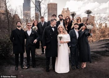 Ronan Keating's ex wife Yvonne Connolly has married her fiancé John Conroy in a romantic New York ceremony, surrounded by their nine children