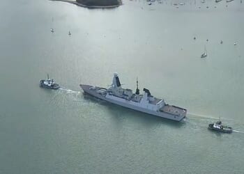 The Type 45 destroyer put to see this afternoon, more than a week after it was ordered to get ready to head to the Mediterranean