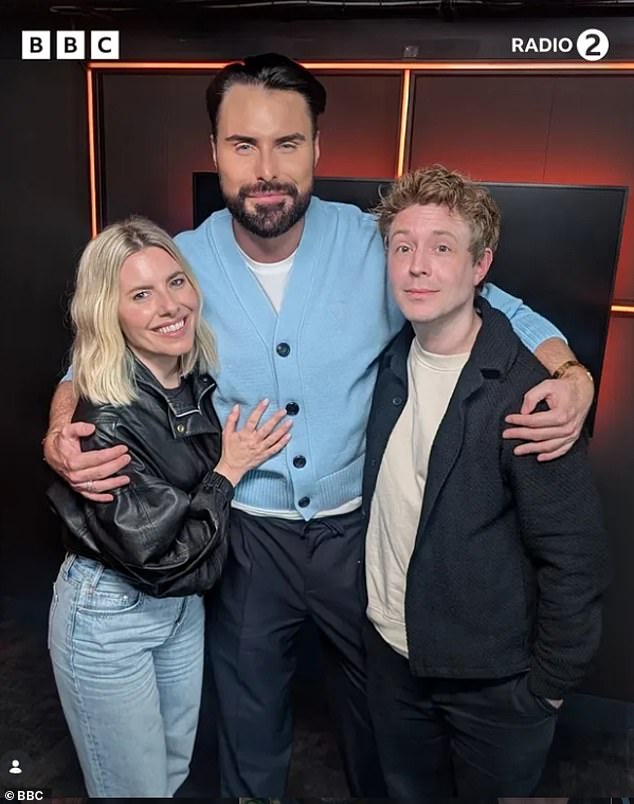 The presenter was also joined by Mollie King and Matt Edmondson on his show