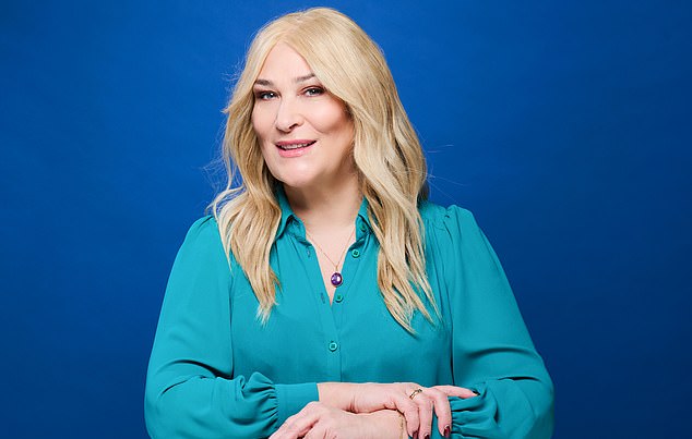 The key with any wig, Sarah has learnt, is clever styling. This one is a flintier shade of bronde (a colour that combines brown and blonde tones to create a natural-looking sun-kissed effect)