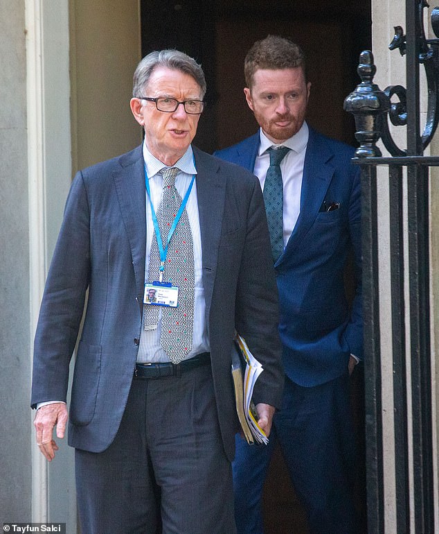 Sir Keir appointed Peter Mandelson, pictured with Mr McSweeney, as ambassador to the United States despite being warned that there was a ‘reputational risk'