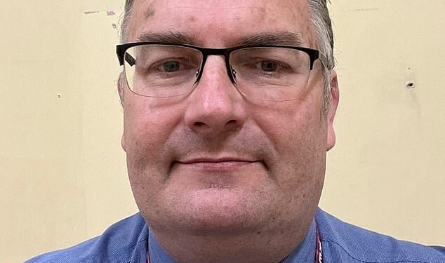 Darren Cooper (pictured) had been on a prolonged period of sick leave for anxiety when the regional director of his store made the post on LinkedIn