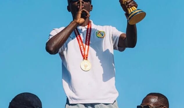 Everton's Idrissa Gana Gueye shared this image on his Instagram page after Senegal's FA insisted they would not be handing the AFCON trophy back