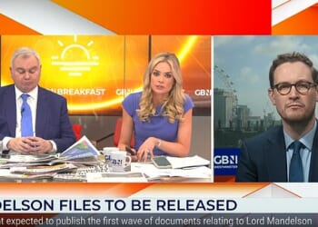 Eamonn Holmes appears to nod off live on air while co-host Ellie Costello speaks