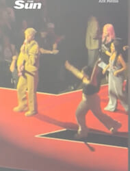 Shock moment female fan suffers nasty fall on stage during Machine Gun Kelly’s London gig