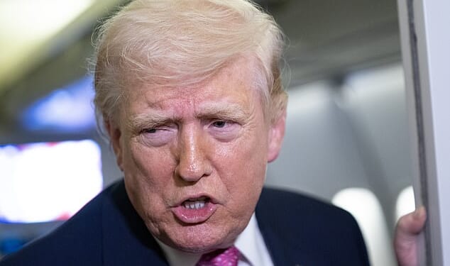 Trump told the Daily Mail he was unaware of Bryon’s lewd online behavior and said he feels sorry for Noem’s family