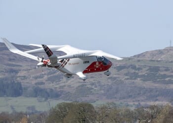 Loganair made aviation history by completing the first ever electric flight in Scotland
