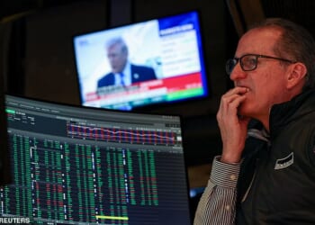 S&P 500 e-mini futures saw a sharp spike in volume at approximately 6:50am on Monday. West Texas Intermediate crude oil futures showed a similar surge in trading activity (file photo)