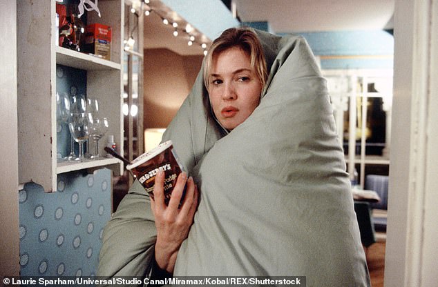 When Bridget Jones (pictured) was dumped, she instantly reached for a tub of ice cream to soothe her heartache. While many people have been through similar experiences, the expert says we should refer to it as something else