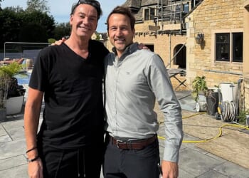 Craig Revel Horwood  is pictured with his architect last year as they went through the plans for his £2million mansion