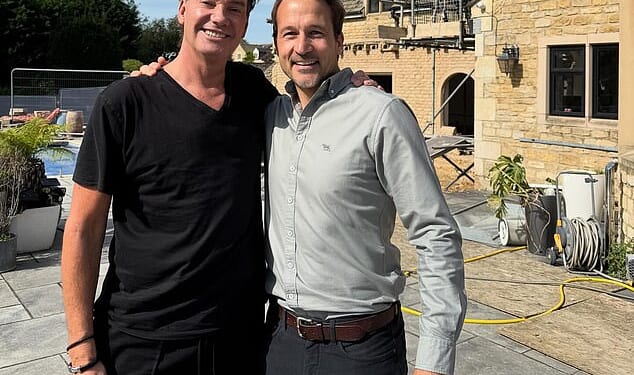 Craig Revel Horwood  is pictured with his architect last year as they went through the plans for his £2million mansion
