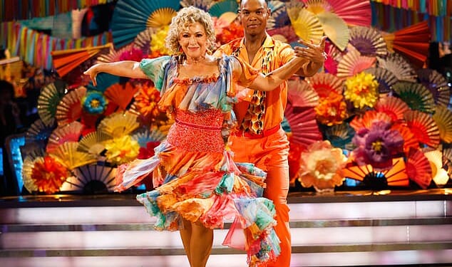 Johannes Radebe (pictured with Alex Kingston on Strictly) said Britain was a 'very progressive country' and revealed in 2024 he had passed his Life in the UK test
