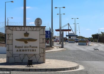 Strong explosions have reportedly been heard near the British Akrotiri Air Force base in Limassol