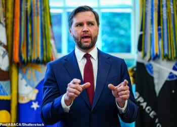 VP JD Vance accused the media of trying to 'drive a wedge' in between him and the President during a White House event on Monday