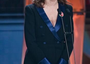 Susan Sarandon is speaking out about her alleged blacklisting from Hollywood over pro-Palestinian comments she made in the midst of Israel's ongoing attacks on Gaza; pictured Saturday in Barcelona at the 40th Goya Awards