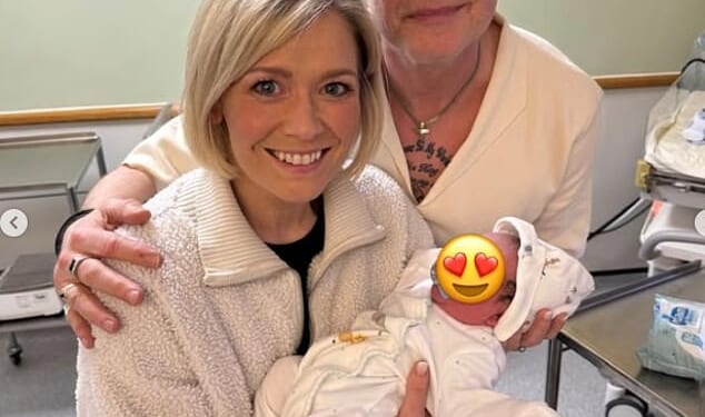 Suzanne Shaw, 44, and Darren Day, 57, are grandparents! Hear'Say singer's son Corey, 21, has welcomed his first child as she shared the news in an Instagram post on Thursday