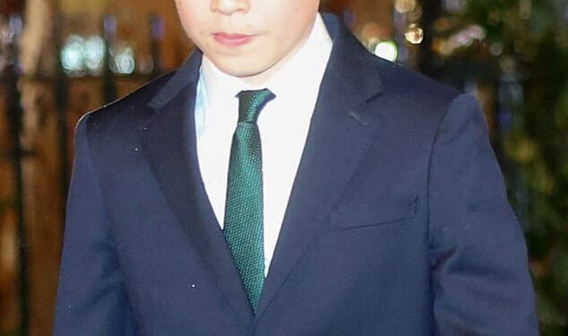 Despite rumours that George (pictured in December), 12, would follow his father and go to all-boys Eton, William, Kate, George and Charlotte toured Marlborough College, where Kate was a pupil