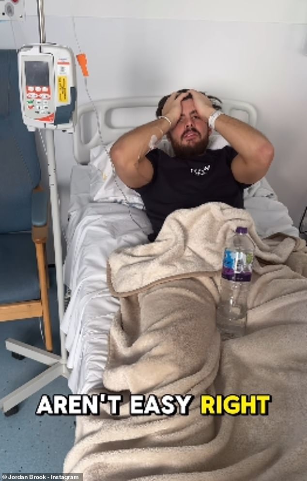 Taking to Instagram on Saturday, Jordan revealed he had been diagnosed with a viral form on meningitis, inflammation of the brain/spinal cord lining