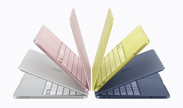Apple's new £599 budget MacBook Neo is available in four bright colours: Silver, Blush, Citrus, or Indigo
