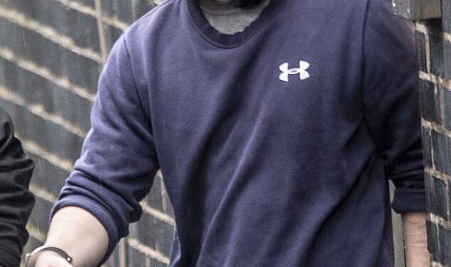 Tristan Roberts, 18, pictured leaving Mold Crown Court in February after he pleaded guilty to murdering his mother, Angela Shellis, 45, a teaching assistant