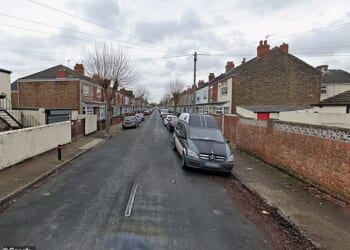 A child crossing Fairmont Road on a scooter was involved in a collision with a white Seat Ibiza in Grimsby