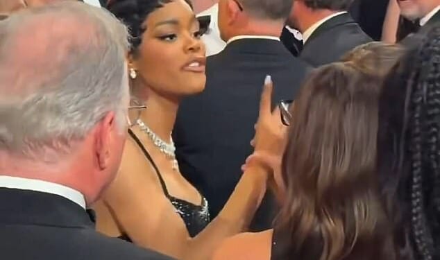 Teyana Taylor was caught erupting backstage at the 2026 Oscars after being 'shoved' on her way out