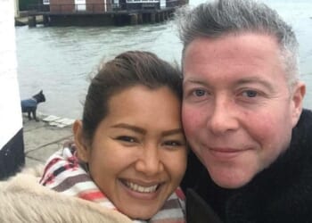 High-flying corporate lawyer, Bartholomew Gold (right), died in December 2020, aged just 43, leaving behind his widow, Phikul Harte, 43 (left)