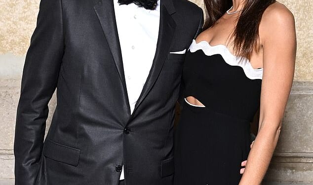 Tal Alexander and Arielle at a charity gala in 2022. She was entirely absent from court, having filed for divorce in January last year, just a few weeks after the brothers were charged.