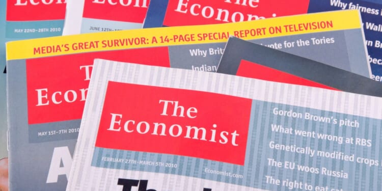 A pile of The Economist magazines from July 3, 2011.