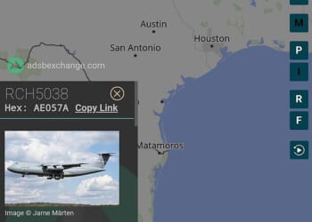 A C-5M Super Galaxy transport aircraft filed a flight plan between the two bases this morning, providing the first indication that US bombers are being deployed to the UK
