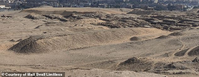 Biondi is sure the second sphinx is below a small mound lying on the surface